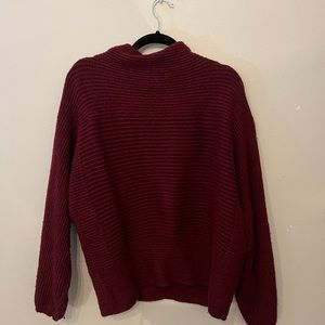Burgundy Turtle Neck Sweater